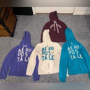 Aeropostale zip up hoodies. Set of 3!